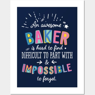 An awesome Baker Gift Idea - Impossible to Forget Quote Posters and Art